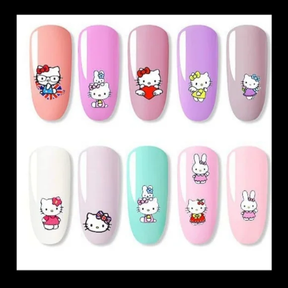 NWT Hello Kitty Nail Art Design Stickers N°1 FRIENDSHIP! - Picture 8 of 14